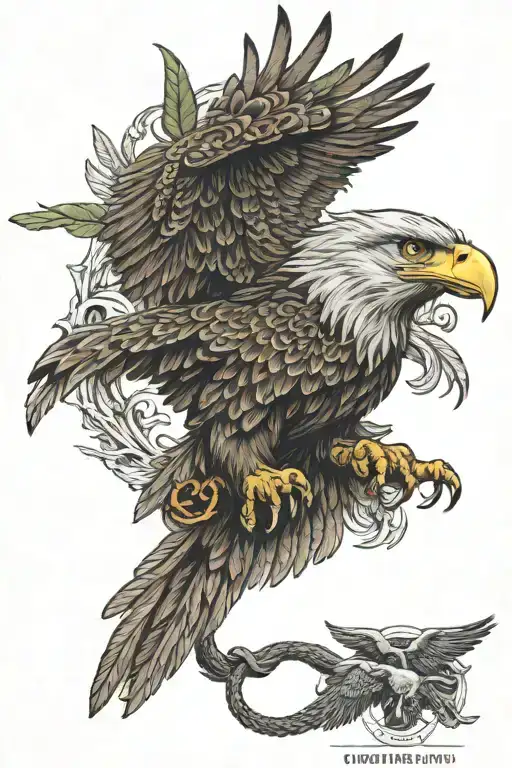 Eagle And Serpent Wrapped