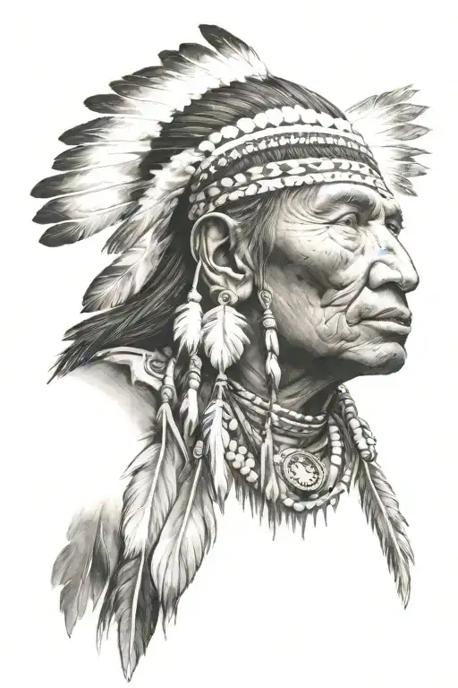 Modern Native American Man