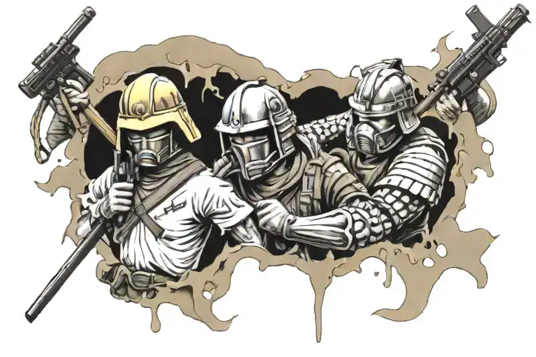 Military Sacrifice Love Samurai Money Guns Tears Superbikes