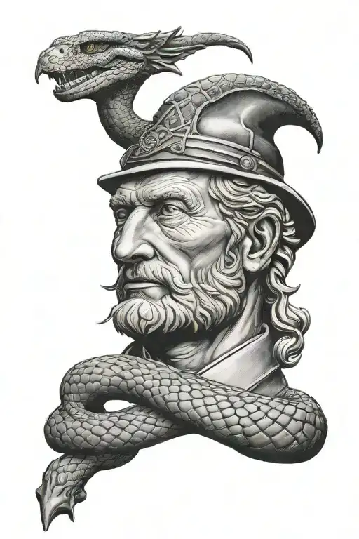 Snake Libertarian With Liberty Statue Head