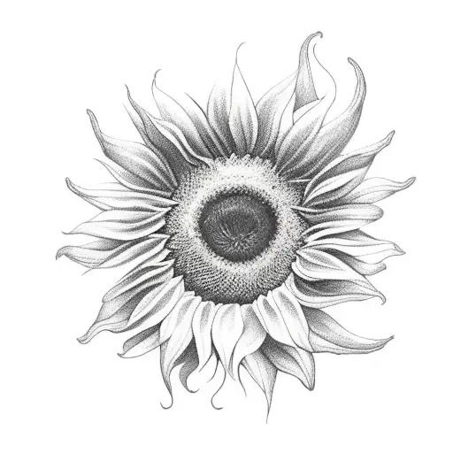 Sunflower With Humningbird