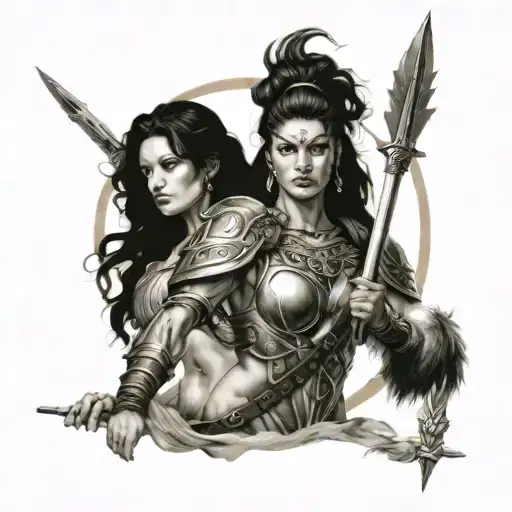 Goddess Warrior Wielding