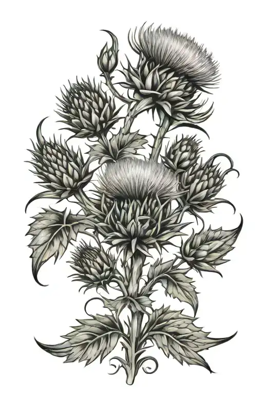 Scottish Clan With Thistles Incorporated