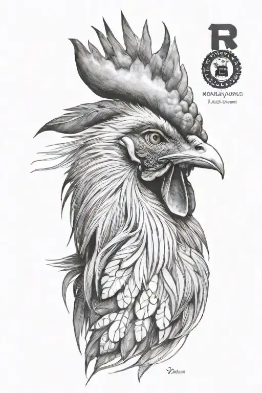 Rooster Long Feathers