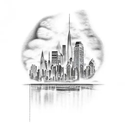 A City Skyline Shaped Like A Guitar