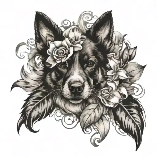 Roses Lilly Dog Paw Print Incorporated