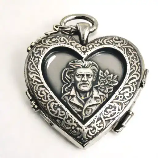 New Dad Heart Shaped Locket