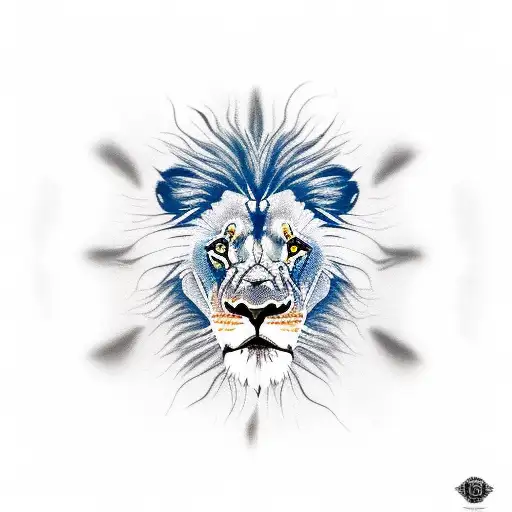 Lion Roaring With Eyes Of Fire