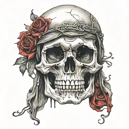 Skull Who Has Blood
