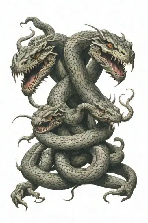 Snake Fighting Demons