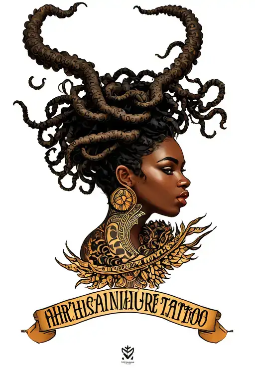 African American Medusa