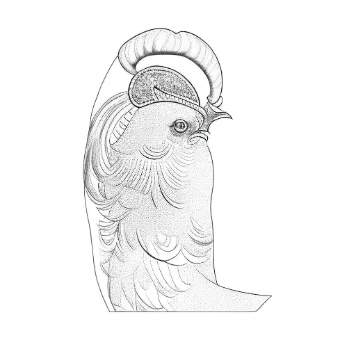 A Rooster Wearing A Crown