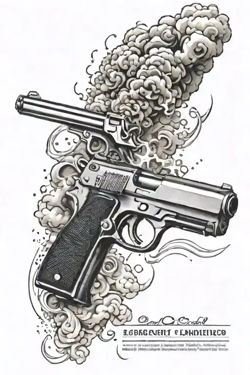 Gun And Smoke Rising