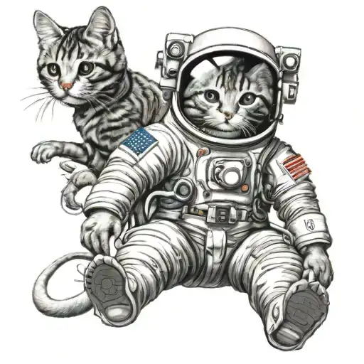Kitty Astronaut Lost In Space Themed