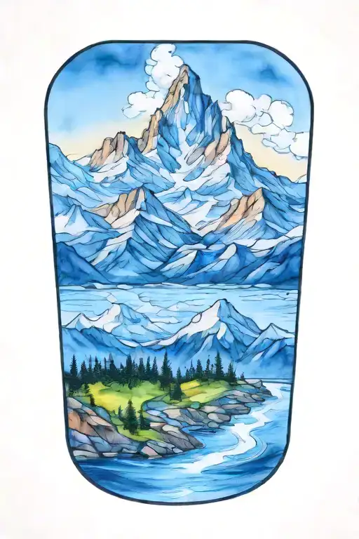 Mountain Watercolor