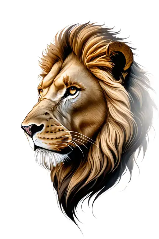 Realisitc Lion Head