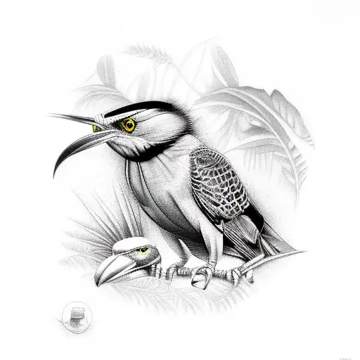 Ground-cuckoos In The Rain Forest