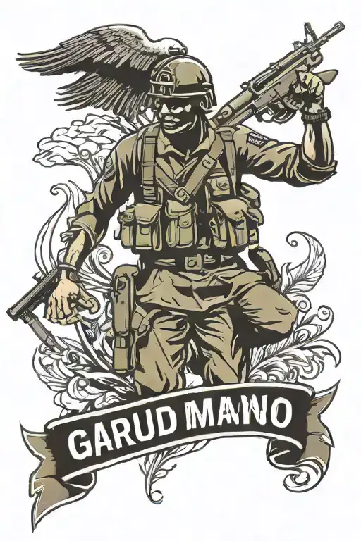 Garud Commando Indian Air Force Logo
