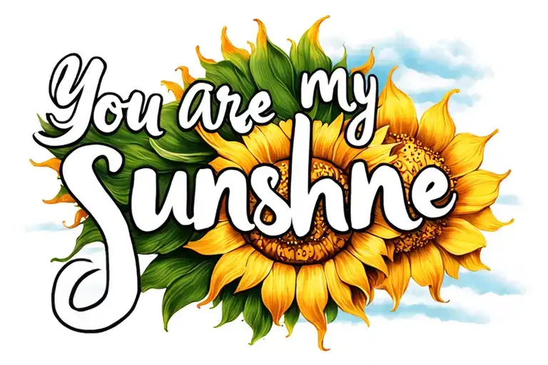 You Are My Sunshine With Picture Of Sun