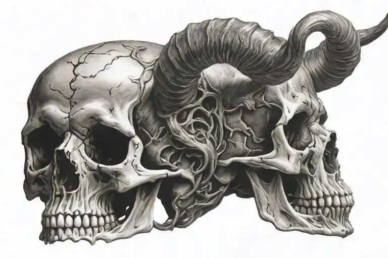 Skull With Horns