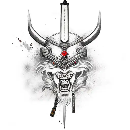 Samurai Sword With Blood