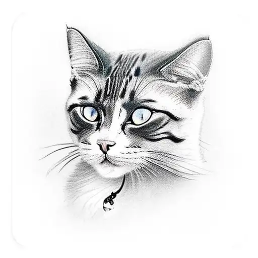 Cat Doing A Yoga Pose In A Nature Setting With A Dark Twist