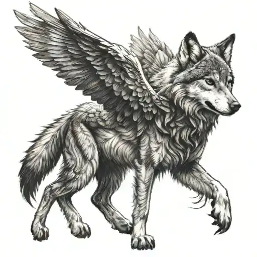 Wolf With Wings