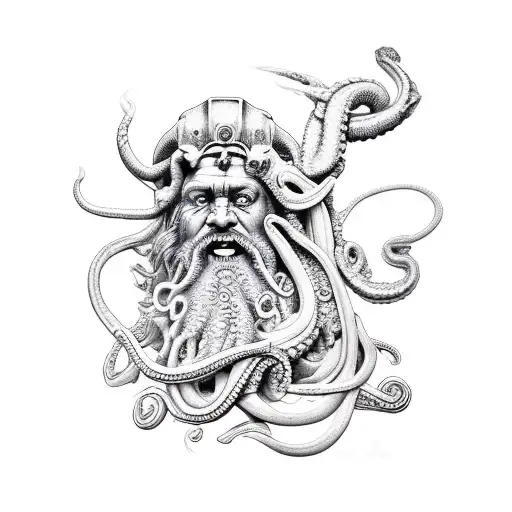 Poseidon And Kraken