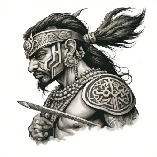 Maharashtra Warrior With Hindu Symbol Incorporated