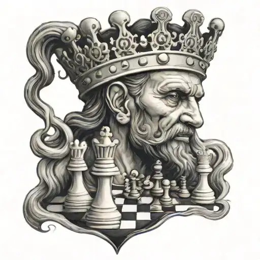 Chess King With Face