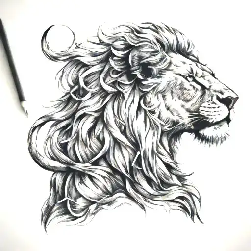 Lion Wearing