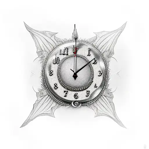 Dragon Clock Flowers