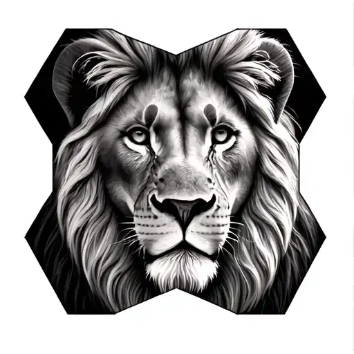 Lion Hexagon Pattern