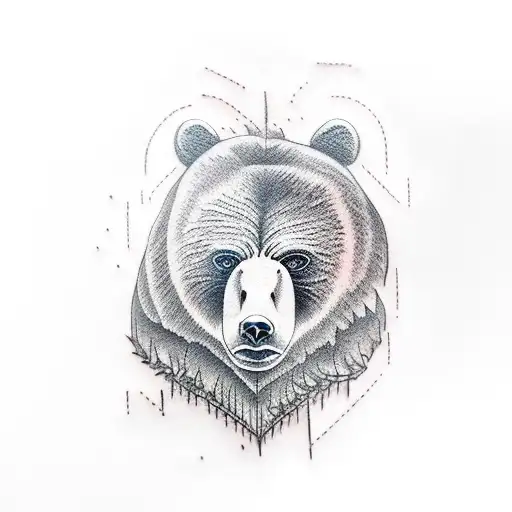 Realistic Fierce Bear