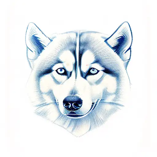 Husky Siberian Leaving Of A Magic Wand