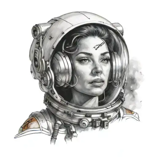 Space Woman Face