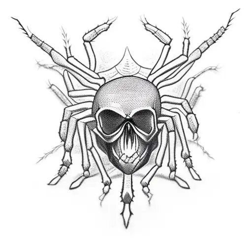 Spider With A Skull Body