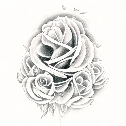 Word Briabella With Tulips And Horses