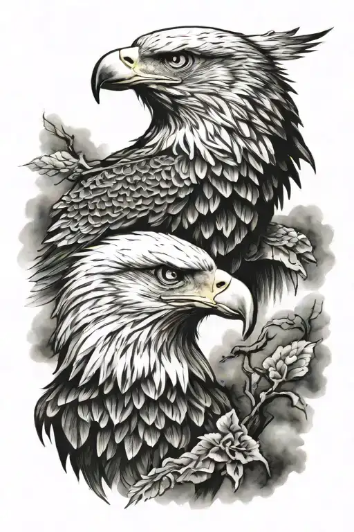 Eagle Memorial Tattoo For Dad