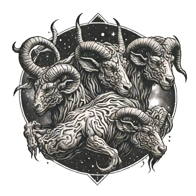 Demon Aries Constellation Merging