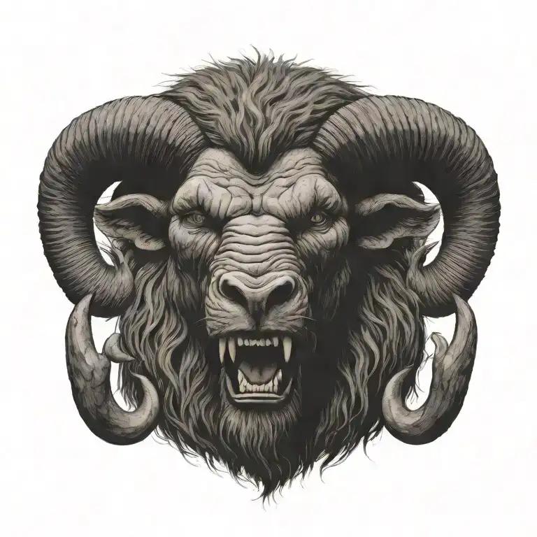 Demonic Aries With Mandela Style Mixed