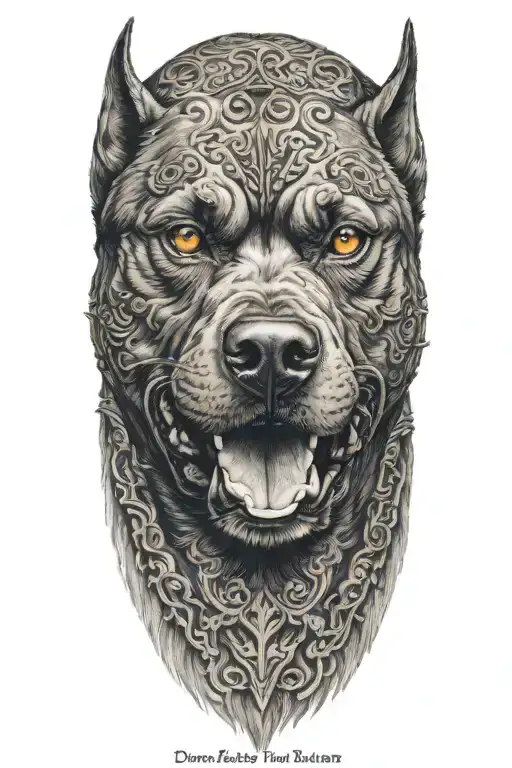 Demon Staffordshire Terrier Dog