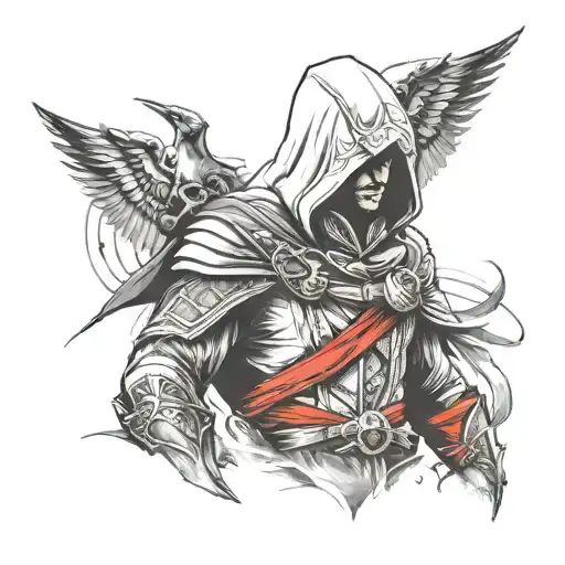 Assassin' Creed Symbol With Ezio Auditore Face