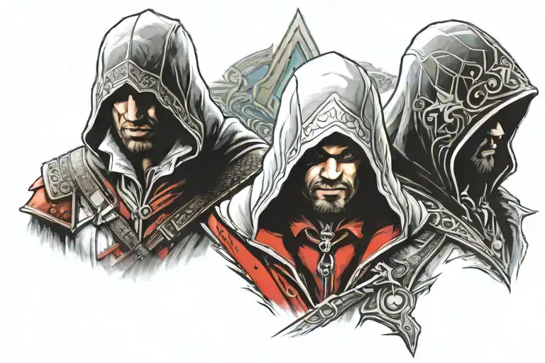 Assassin' Creed Symbol With Ezio Auditore Face
