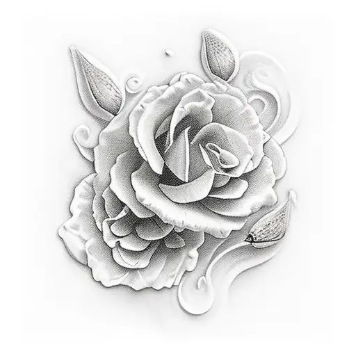 An Elegant Floral Arrangement With A Hidden Beach Scene Within