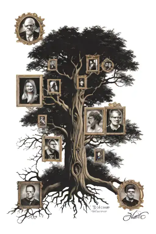 Family Tree With Names Incorporated