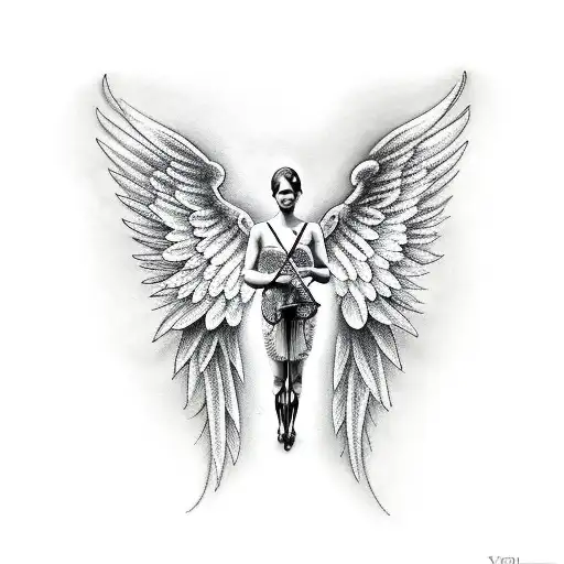 Violin With Angel Wings