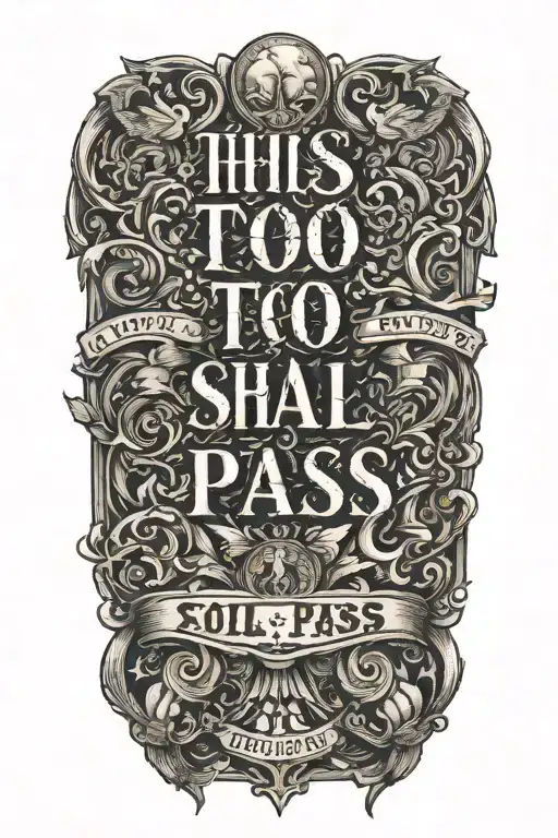 This Too Shall Pass Written