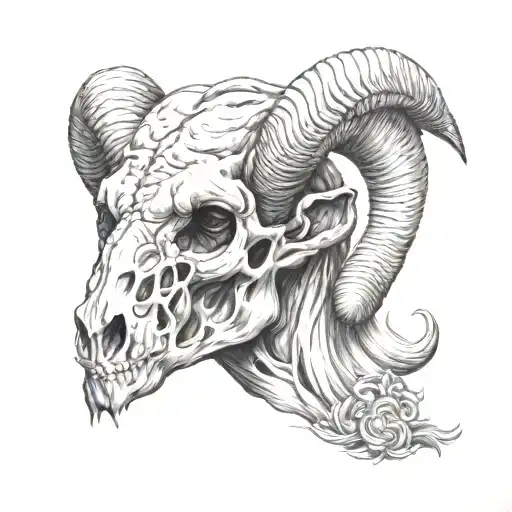 Aries Head Skull Soft