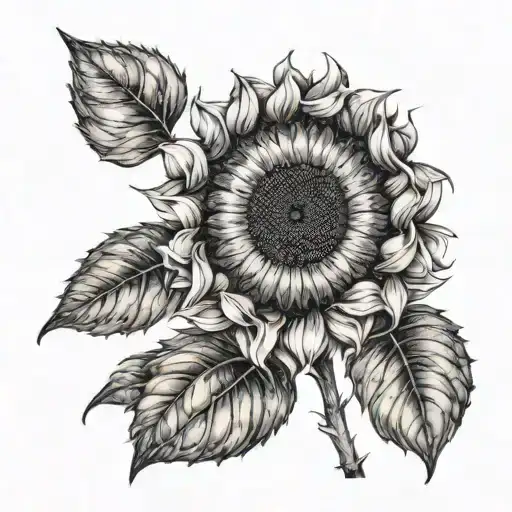 A Minimalist Design Of A Sunflower Made Out Of Various Types Of Candy